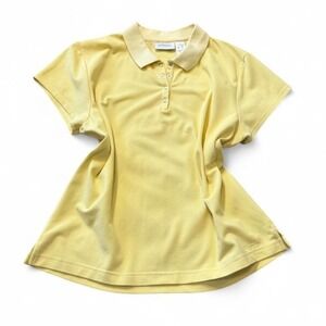 Vintage Liz Claiborne Lizgolf Yellow Polo Shirt